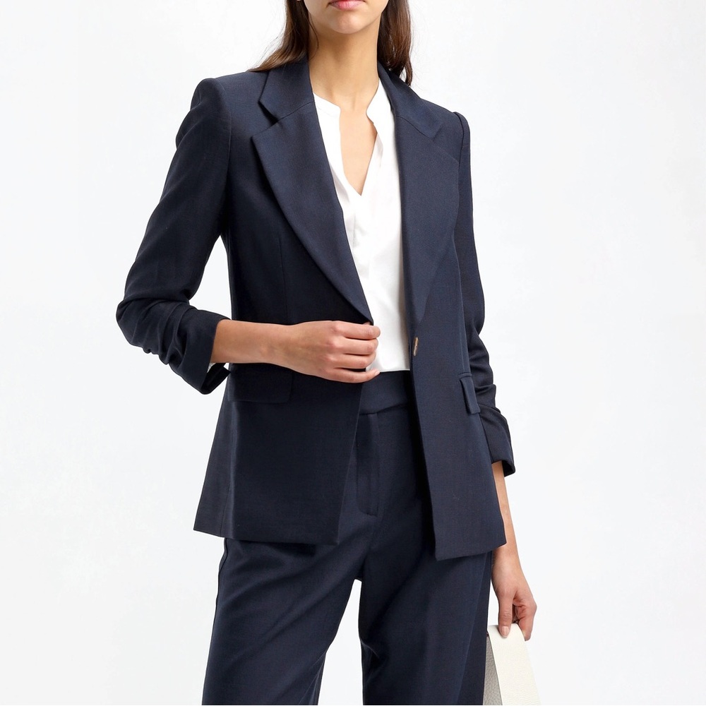 Veronica Beard Battista Dickey Jacket - Navy, Size 2